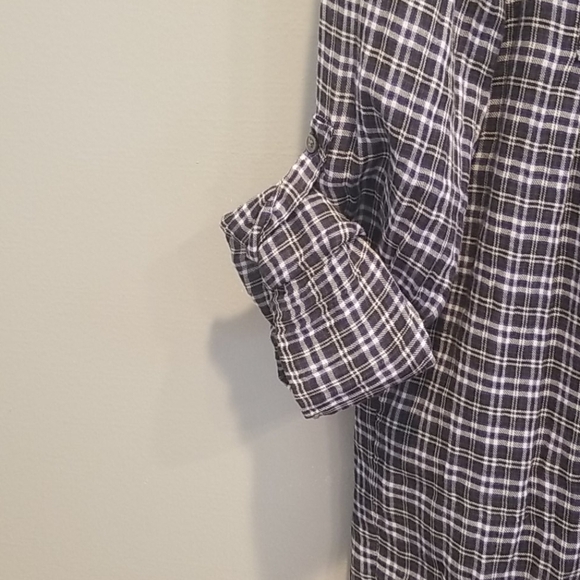 Joie Plaid Cotton Long Sleeve Button Down Shirt - Picture 3 of 8